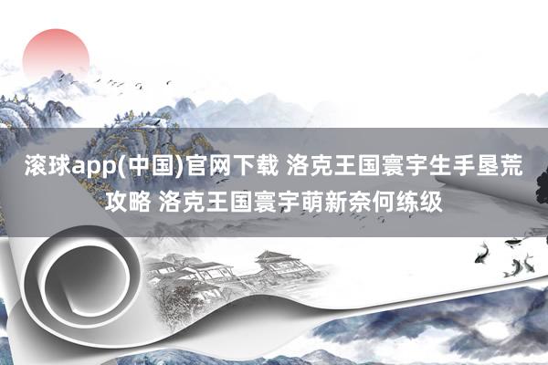 滚球app(中国)官网下载 洛克王国寰宇生手垦荒攻略 洛克王国寰宇萌新奈何练级