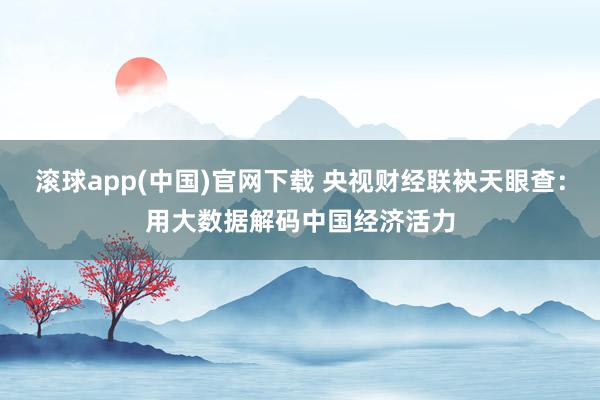 滚球app(中国)官网下载 央视财经联袂天眼查：用大数据解码中国经济活力