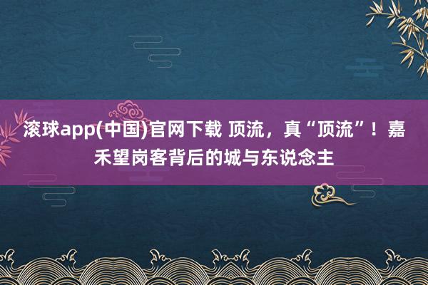 滚球app(中国)官网下载 顶流，真“顶流”！嘉禾望岗客背后的城与东说念主