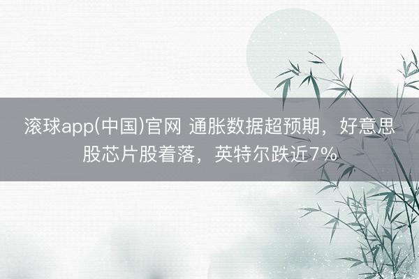 滚球app(中国)官网 通胀数据超预期，好意思股芯片股着落，英特尔跌近7%